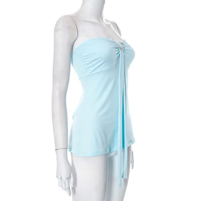 Baby Blue Tube Top
