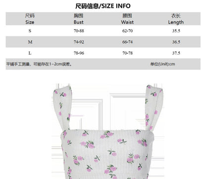 Vintage Floral Print Tank Top