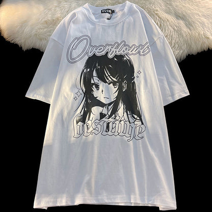 Japanese Manga Girl Shorts Sleeve T-shirt