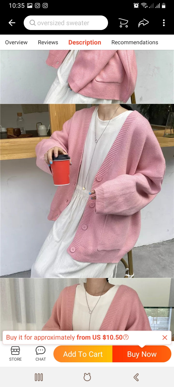 Cute Baby Pink V Neck Chic Loose Oversized Knit Cardigan Long Sleeve Sweater Jumper Aesthetic Casual Summer E-Girl Kawaii Korean Japanese Harajuku