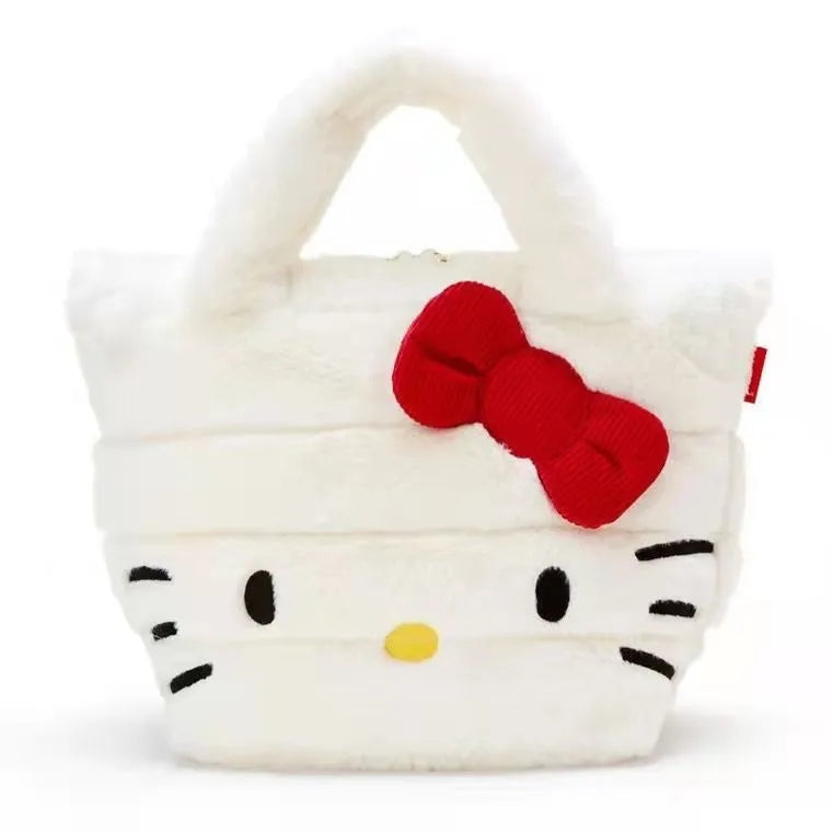 Kitty Cat Anime Plush Tote Bag