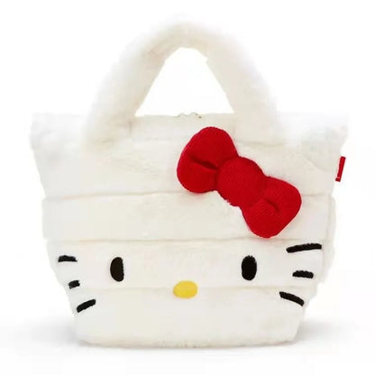 Kitty Cat Anime Plush Tote Bag