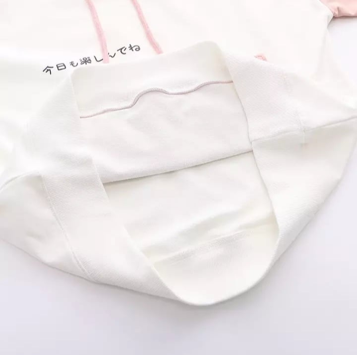 Cute Sweet Pastel Pink Cat Fish Print Soft Long Sleeve Hoodie Sweatshirt Pullover Aesthetic Casual E-Girl Kawaii Korean Japanese Harajuku