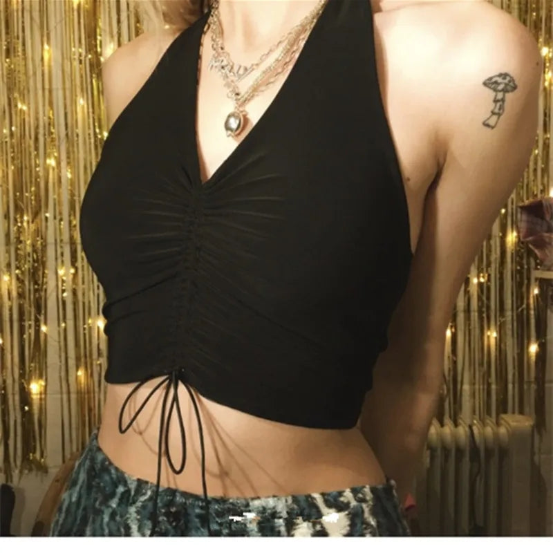 Vintage Plaid Halter Top