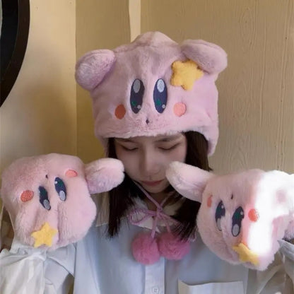 Pink Plush Japanese Anime Hat