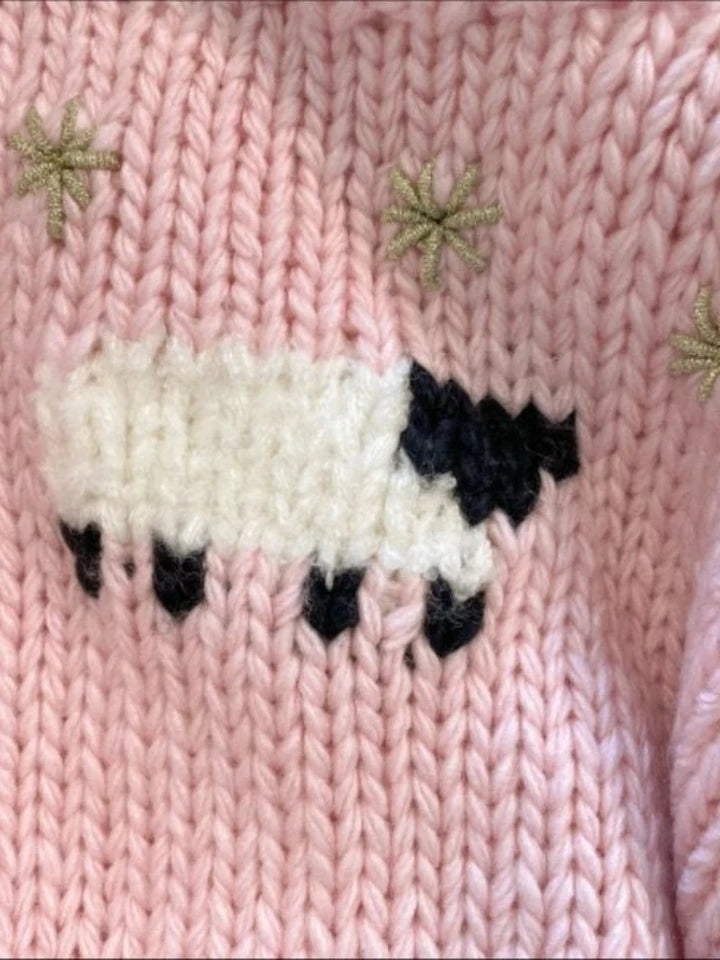 Pink Lamb Knit Sweater