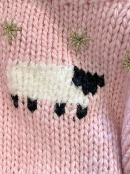 Pink Lamb Knit Sweater