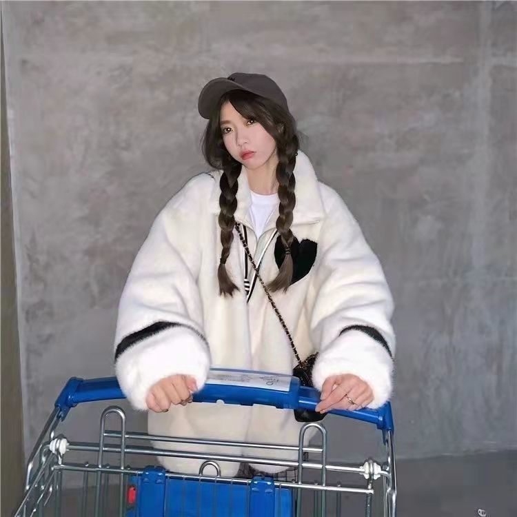 Blue Heart Fleece Zipper Jacket