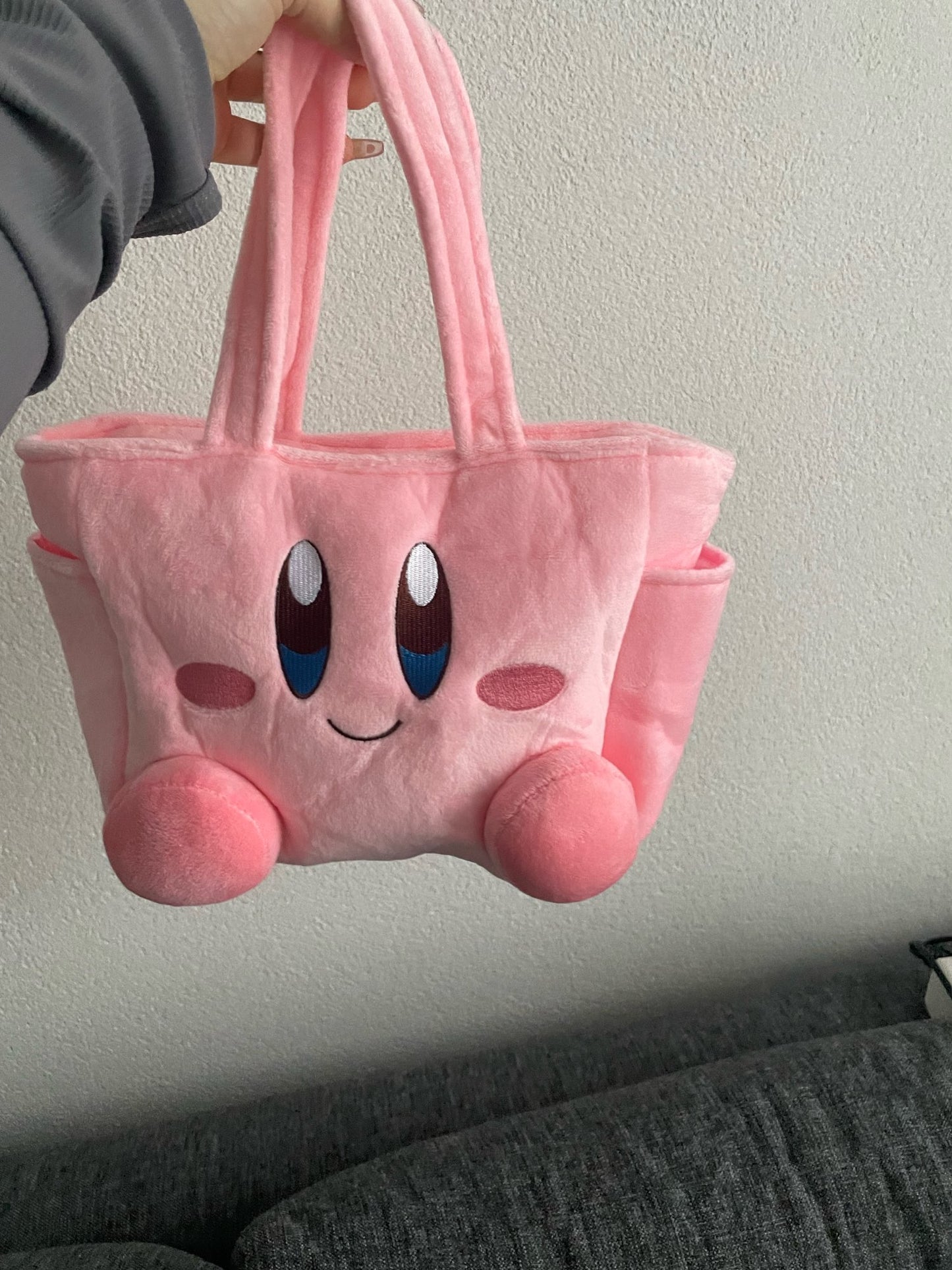 Pink Plush Japanese Anime Bag