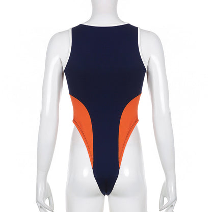 Patchwork Bodycon Tank Top