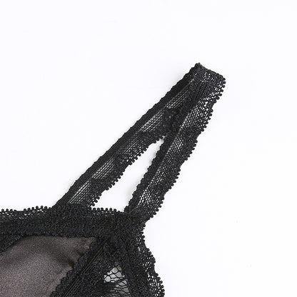 Sexy Black V-Neck Vintage Lace Crop Top Camisole Sleeveless Shirt Dark Academia Goth Punk Summer E-Girl Kawaii Korean Japanese Harajuku Streetwear