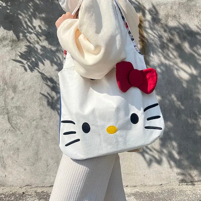 Kitty Cat Anime Tote Bag