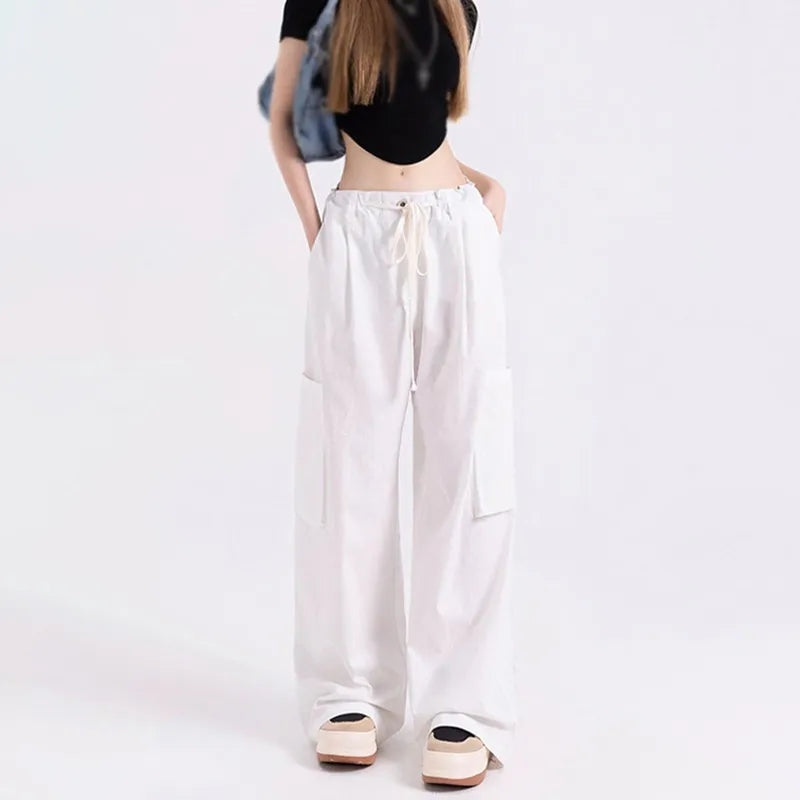 High Waist Wide Leg Cargo Pants