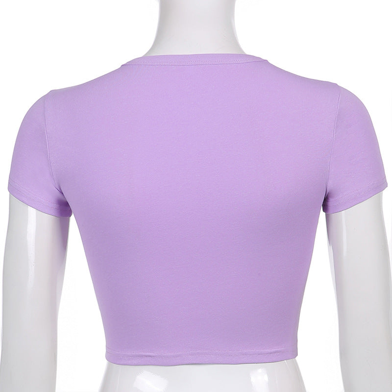 Purple Ying Yang Short Sleeve Shirt