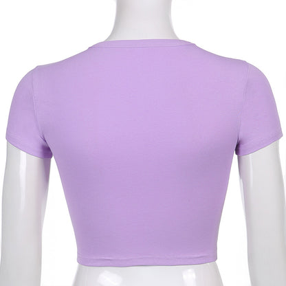 Purple Ying Yang Short Sleeve Shirt