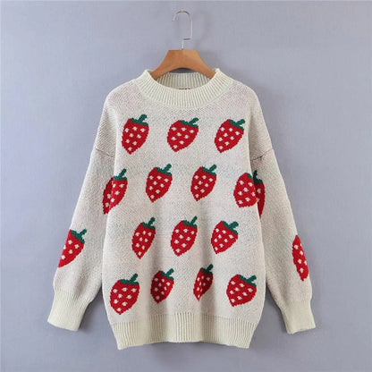 Strawberry Knit Sweater