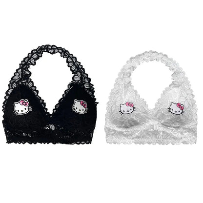 Lace Up Kitty Cat Halter Top