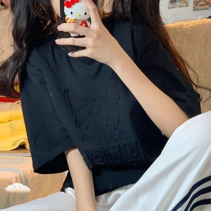 Japanese Anime Logo Short Sleeve T-shirt