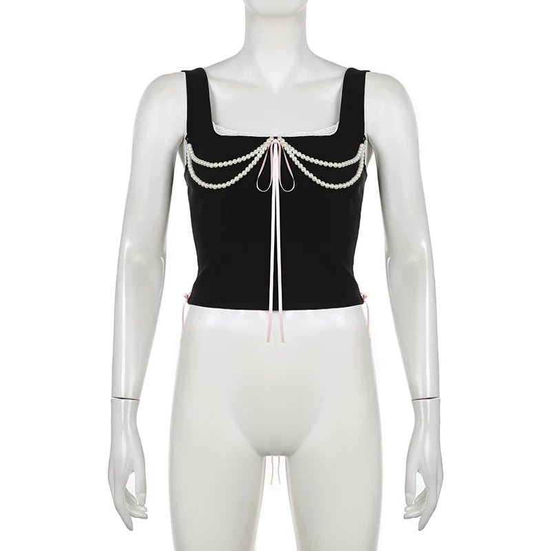 Pearl Bow Tank Top
