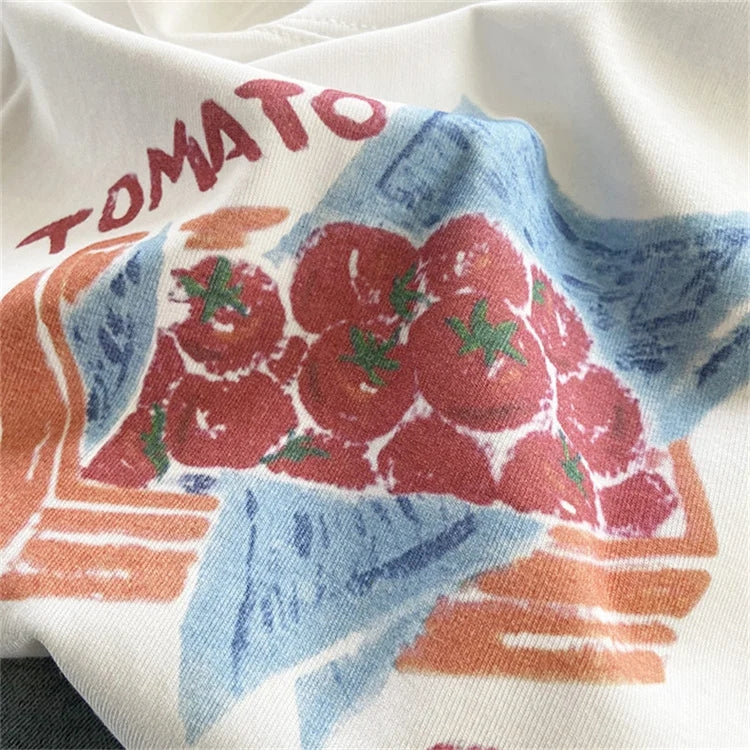 Tomato Print Short Sleeve T-shirt