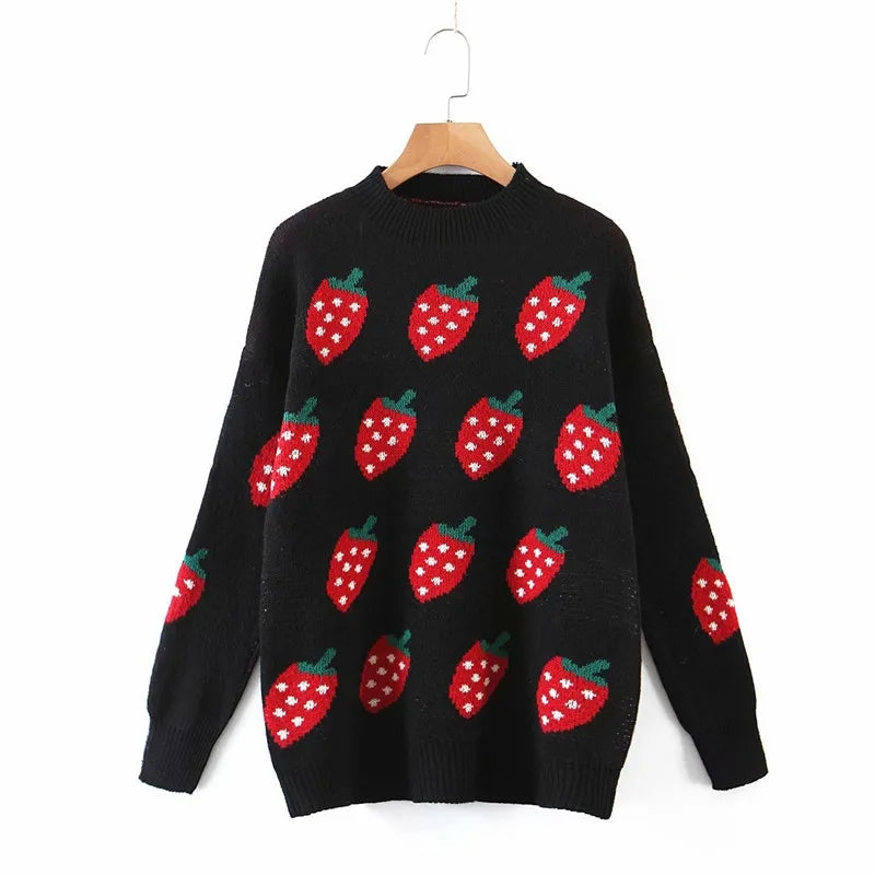 Strawberry Knit Sweater