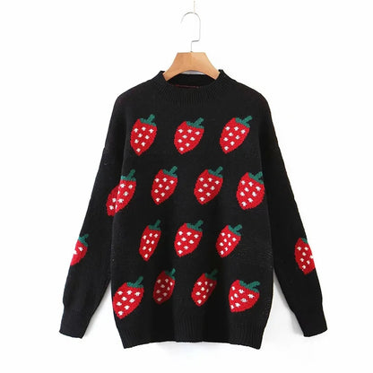 Strawberry Knit Sweater