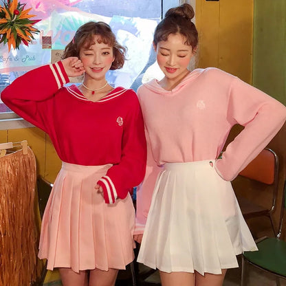 Strawberry Milk Sailor Collar Sweater