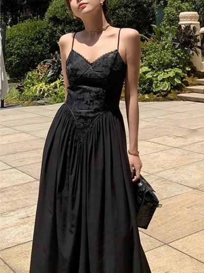 Black Corset Maxi Dress