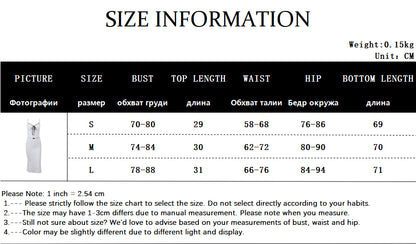 2PCS Polka Dot Bow Tie Tank Top + Long Skirt