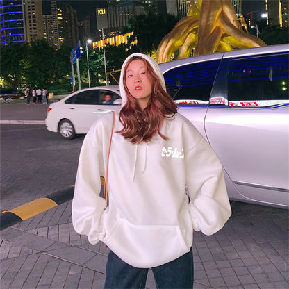 Anime Girl Japanese Print Glow in Dark Sweater
