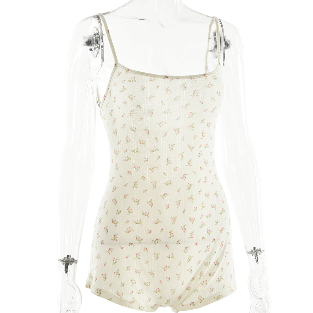 Floral Open Back Playsuit