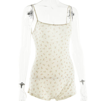 Floral Open Back Playsuit