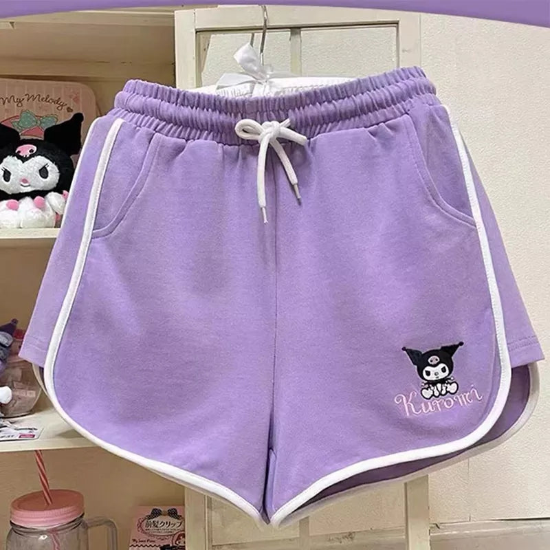 Anime High Waist Shorts Aesthetic Casual E-Girl Kawaii Korean Japanese Harajuku
