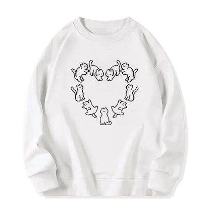 Cat Round Neck Sweater
