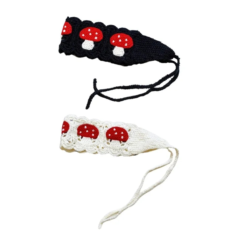 Mushroom Crochet Headband