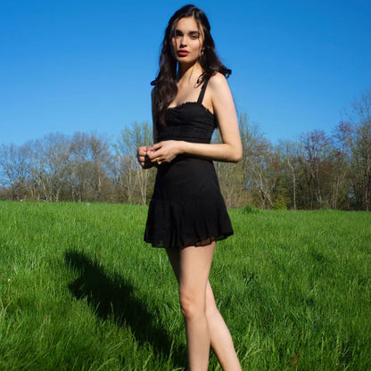 Black Bandage Mesh Sundress