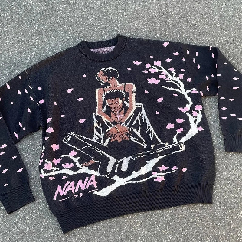 Japanese Anime Couple Sweater