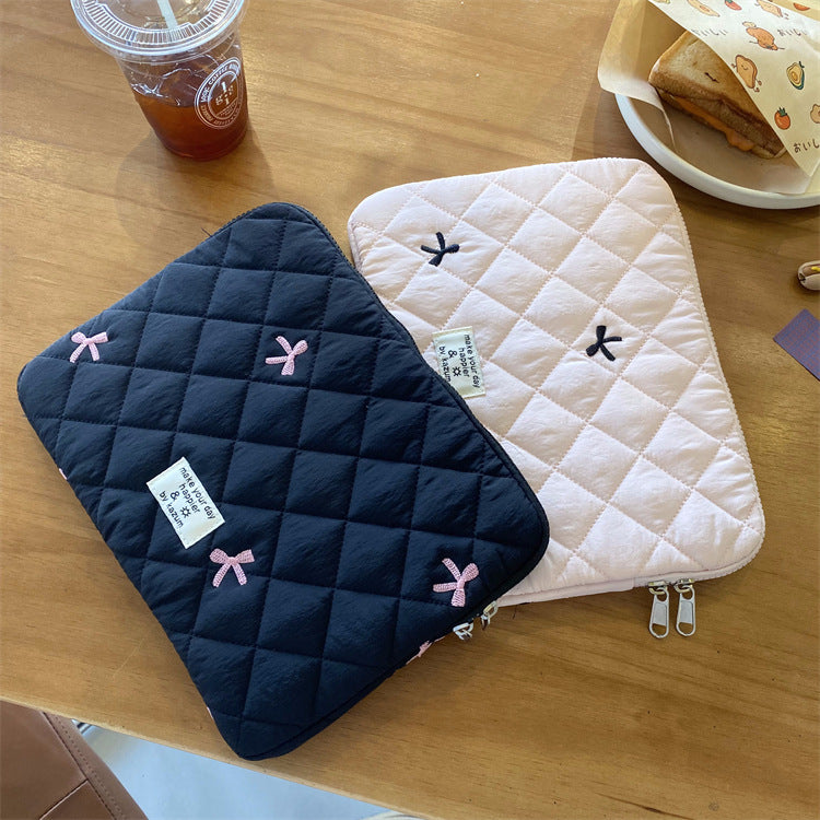Bow Padded Sleeve Laptop Bag