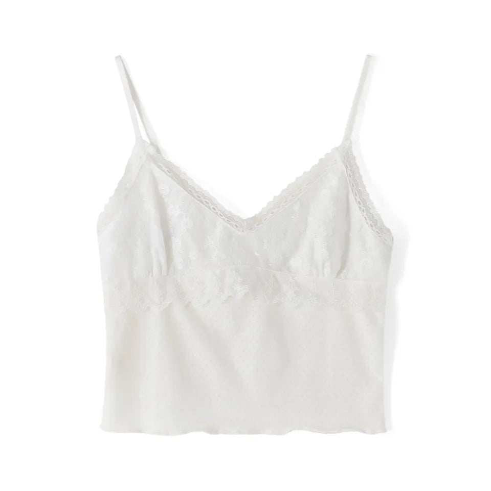 White Lace Tank Top