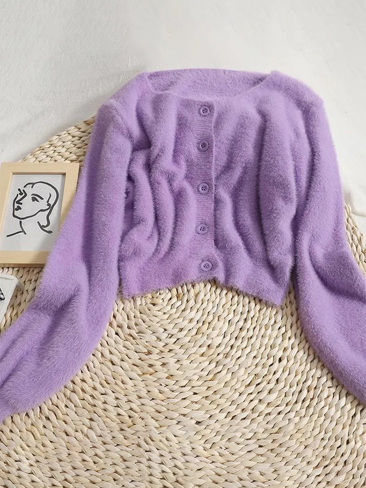 Pastel Fluffy Soft Cardigan