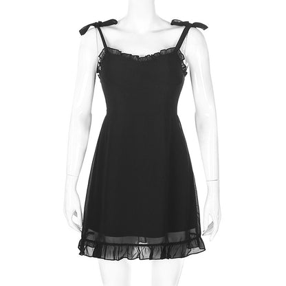 Black Bandage Mesh Sundress