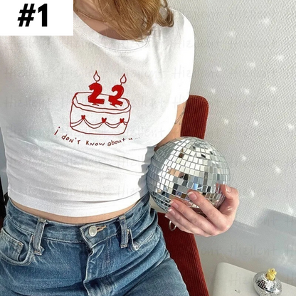 22nd Birthday Cake T-shirt