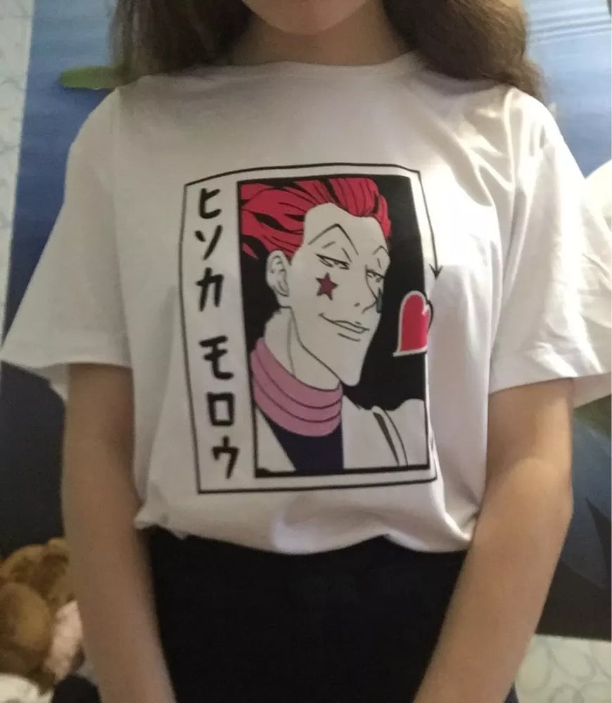 Anime Cartoon Print Graphic Casual Short Sleeve Shirt