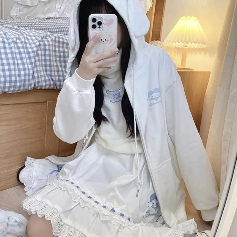 Japanese Anime Cartoon Embroidery Sweatshirt