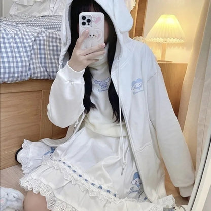 Japanese Anime Cartoon Embroidery Sweatshirt