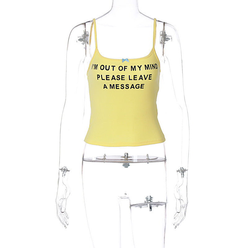 Yellow Print Tank Top