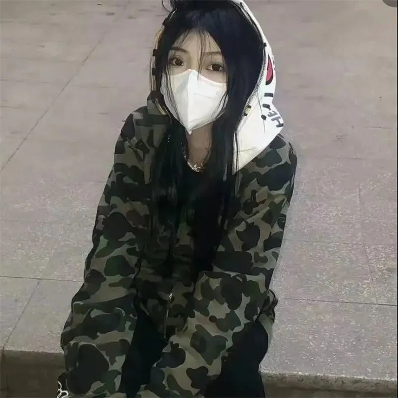 Kitty Cat Camouflage Hooded Sweatshirt