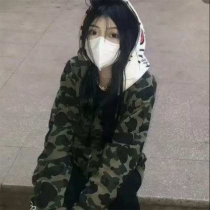 Kitty Cat Camouflage Hooded Sweatshirt