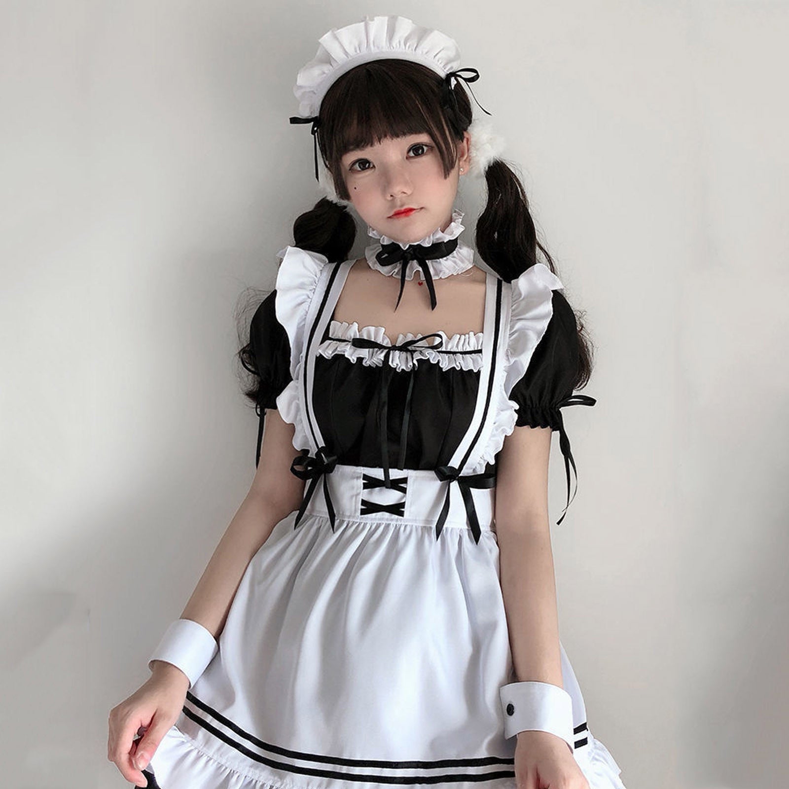 Japanese Maid Dress Costume Set
