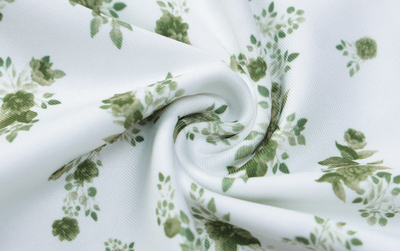 Floral Chiffon A-Line Mini Dress